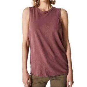 Ag Adriano Goldschmied Mauve Sleeveless Muscle Tank